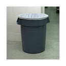 Boardwalk High Density Industrial Can Liners Flat Pack, 33 gal, 16 microns, 33 x 40, Natural, 200/Carton
