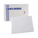 Boardwalk High Density Industrial Can Liners Flat Pack, 60 gal, 16 microns, 38 x 60, Natural, 100/Carton