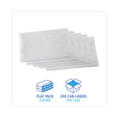 Boardwalk High Density Industrial Can Liners Flat Pack, 45 gal, 16 microns, 40 x 48, Natural, 200/Carton