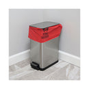 Boardwalk Linear Low Density Health Care Trash Can Liners, 16 gal, 1.3 mil, 24 x 32, Red, 250/Carton