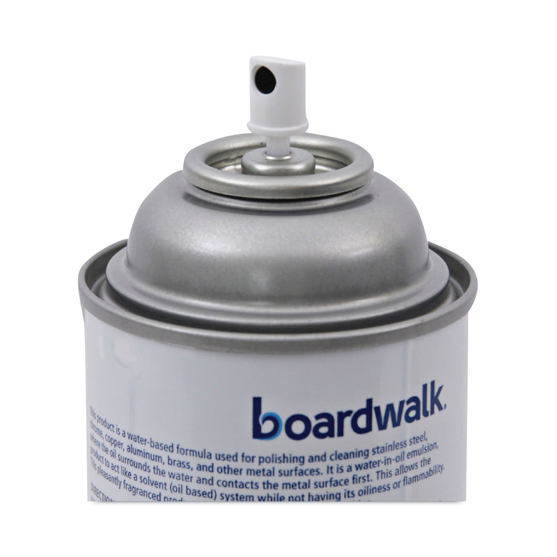 Boardwalk Stainless Steel Cleaner and Polish, Lemon, 18 oz Aerosol Spray, 12/Carton