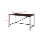 Alera Industrial Series Table Desk, 47.25" x 23.63" x 29.5", Modern Walnut