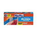 Hefty Slider Bags, 1 gal, 2.5 mil, 10.56" x 11", Clear, 225/Carton