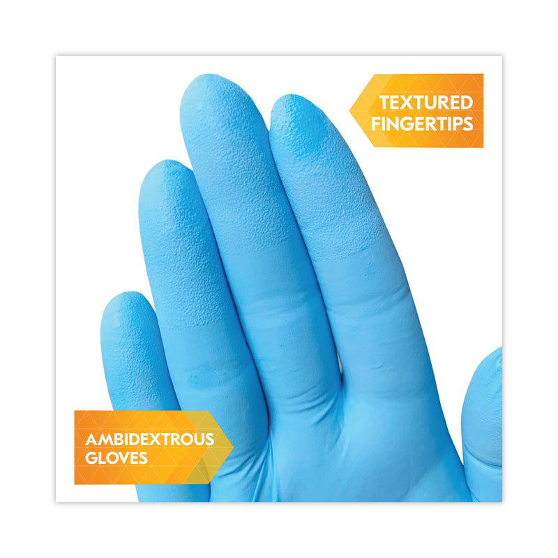 KleenGuard G10 Comfort Plus Blue Nitrile Gloves, Light Blue, X-Large, 1,000/Carton