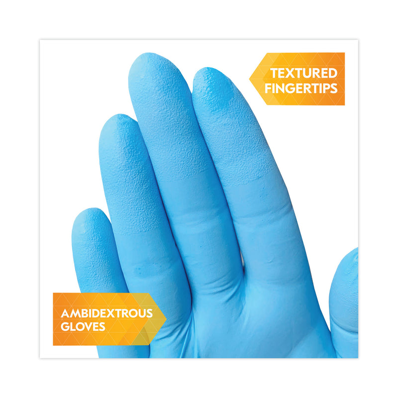 KleenGuard G10 Comfort Plus Blue Nitrile Gloves, Light Blue, Medium, 1,000/Carton