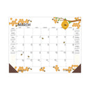 House of Doolittle Recycled Honeycomb Desk Pad Calendar, 18.5 x 13, White/Multicolor Sheets, Brown Corners, 12-Month (Jan to Dec): 2023