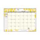 House of Doolittle Recycled Honeycomb Monthly Planner, Honeycomb Artwork, 11 x 7, Black/Gold Cover, 12-Month (Jan to Dec)