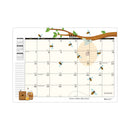 House of Doolittle Recycled Honeycomb Monthly Planner, Honeycomb Artwork, 11 x 7, Black/Gold Cover, 12-Month (Jan to Dec)