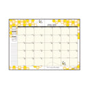 House of Doolittle Recycled Honeycomb Monthly Planner, Honeycomb Artwork, 11 x 7, Black/Gold Cover, 12-Month (Jan to Dec)