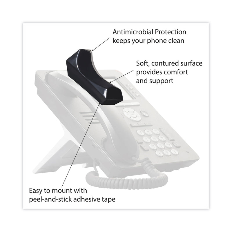 Softalk Mini Softalk Telephone Shoulder Rest, 1.75 x 4.13 x 1.88, Black