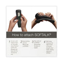 Softalk Mini Softalk Telephone Shoulder Rest, 1.75 x 4.13 x 1.88, Black