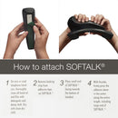 Softalk II Telephone Shoulder Rest, 2 x 6.75 x 2.5, Black