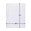 Five Star Reinforced Filler Paper, 3-Hole, 8.5 x 11, College Rule, 100/Pack