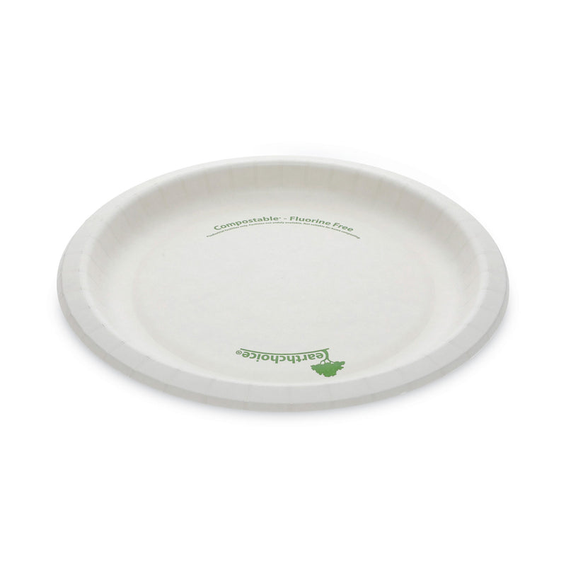 Pactiv Evergreen EarthChoice Pressware Compostable Dinnerware, Plate, 9" dia, White, 450/Carton