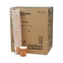 Pactiv Evergreen EarthChoice Compostable Paper Cup,, 8 oz, Orange, 1,000/Carton