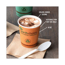 Pactiv Evergreen EarthChoice Compostable Paper Cup,, 8 oz, Orange, 1,000/Carton