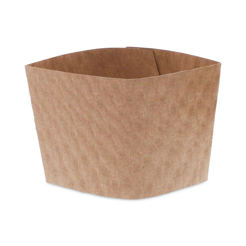 Pactiv Evergreen Hot Cup Sleeve, Fits 10 oz to 24 oz Cups, Brown, 1,000/Carton