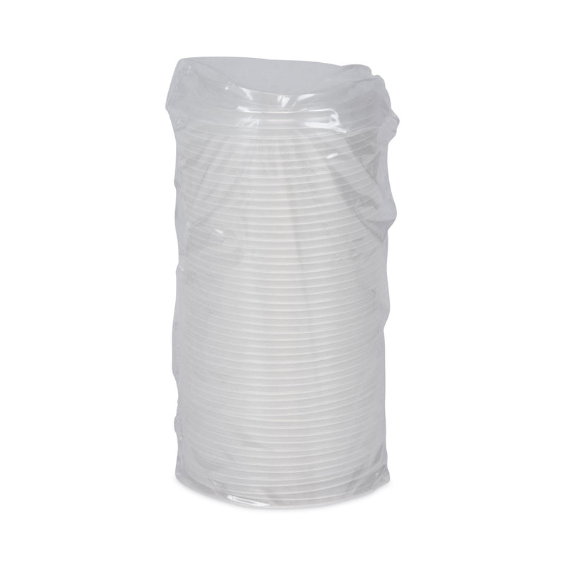 Pactiv Evergreen EarthChoice Hot Cup Lid, Fits 12 oz to 20 oz Hot Cups, Clear, 1,000/Carton