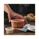 Pactiv Evergreen EarthChoice Compostable Soup Cup Lid, For 8-16 oz Soup Cups, 4" Diameter, White, Sugarcane, 500/Carton