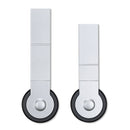 Quartet Premium Workstation Privacy Screen, 38w x 64d, Translucent Clear/Silver