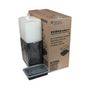 Pactiv Evergreen Newspring VERSAtainer Microwavable Containers, 38 oz, 6 x 8.5 x 2, Black/Clear, Plastic, 150/Carton