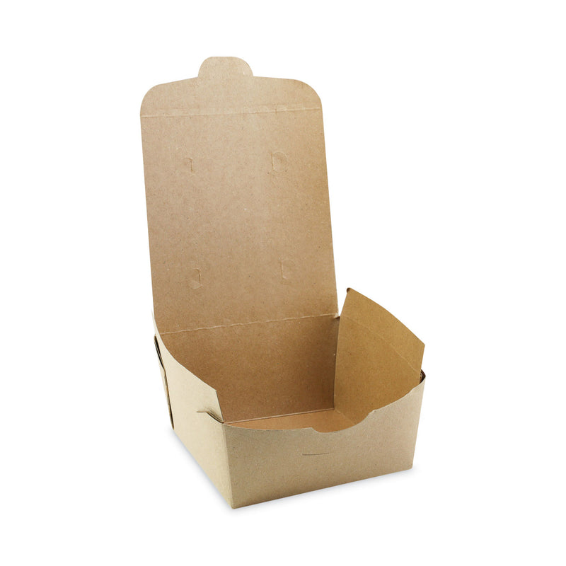 Pactiv Evergreen EarthChoice OneBox Paper Box, 37 oz, 4.5 x 4.5 x 2.5, Kraft, 312/Carton