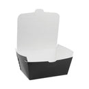 Pactiv Evergreen EarthChoice OneBox Paper Box, 66 oz, 6.5 x 4.5 x 3.25, Black, 160/Carton