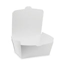 Pactiv Evergreen EarthChoice OneBox Paper Box, 66 oz, 6.5 x 4.5 x 3.25, White, 160/Carton
