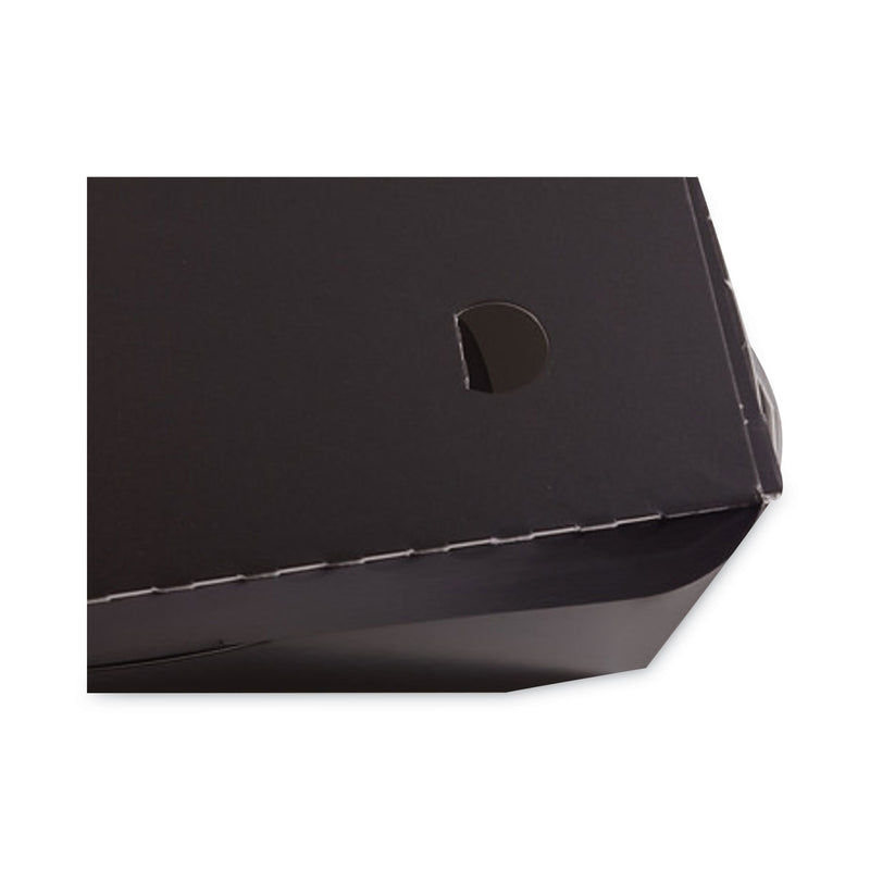 Pactiv Evergreen EarthChoice OneBox Paper Box, 46 oz, 4.5 x 4.5 x 3.25, Black, 200/Carton
