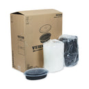 Pactiv Evergreen Newspring VERSAtainer Microwavable Containers, Oval, 32 oz, 9.1 x 6.7 x 1.9, Black/Clear, Plastic, 150/Carton