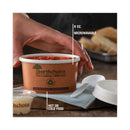 Pactiv Evergreen EarthChoice Compostable Soup Cup, Small, 8 oz, 3 x 3 x 3, Brown, Paper, 500/Carton
