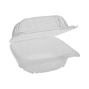 Pactiv Evergreen SENSATION SmartLock Hinged Lid Container, 5.74 x 5.95 x 3.1, Clear, Plastic, 500/Carton
