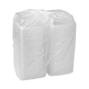 Pactiv Evergreen Showcase Deli Container, Base Only, 2-Compartment, 10 oz; 23 oz, 9 x 7.4 x 1.5, Clear, Plastic, 220/Carton