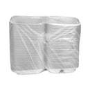 Pactiv Evergreen EarthChoice SmartLock Microwavable MFPP Hinged Lid Container, 3-Compartment, 8.31 x 8.35 x 3.1, White, Plastic, 200/Carton