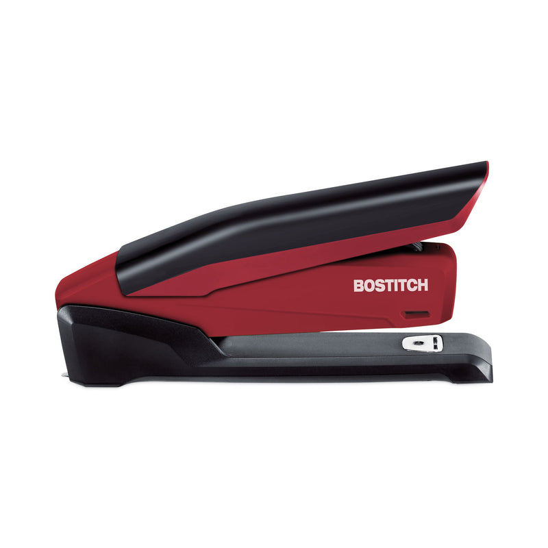 Bostitch InPower Spring-Powered Desktop Stapler, 20-Sheet Capacity, Red