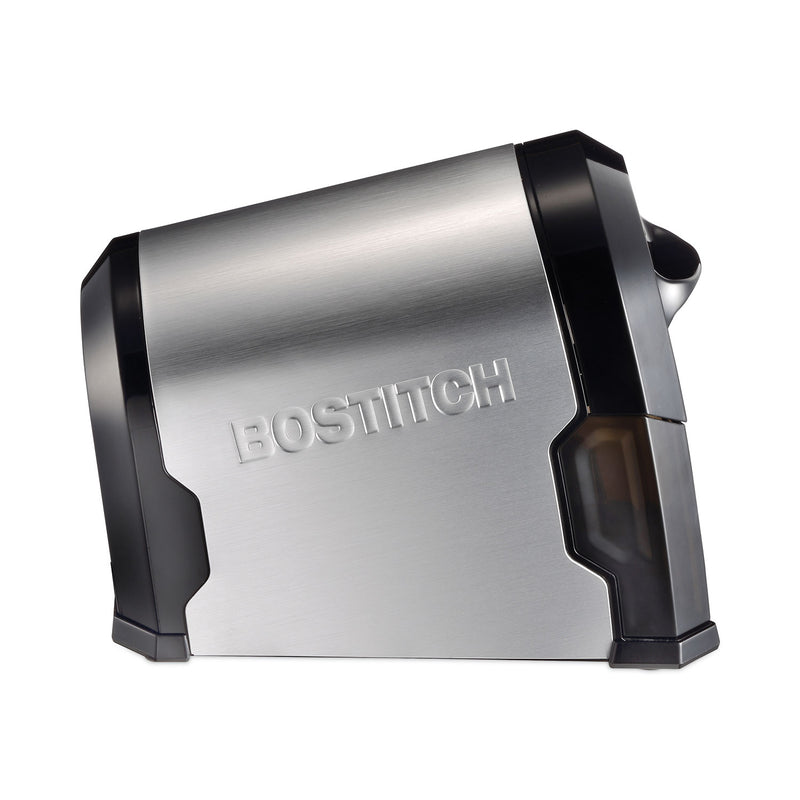 Bostitch Super Pro Glow Commercial Electric Pencil Sharpener, AC-Powered, 6.13 x 10.63 x 9, Black/Silver