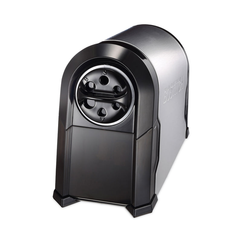 Bostitch Super Pro Glow Commercial Electric Pencil Sharpener, AC-Powered, 6.13 x 10.63 x 9, Black/Silver