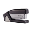 Bostitch InJoy Spring-Powered Compact Stapler, 20-Sheet Capacity, Black