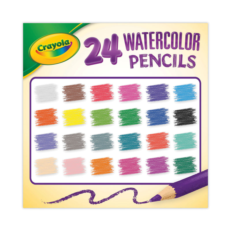 Crayola Watercolor Pencil Set, 3.3 mm, 2B (