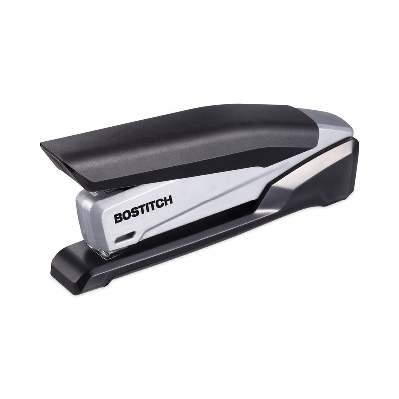 Bostitch InPower Spring-Powered Premium Desktop Stapler, 20-Sheet Capacity, Black/Gray