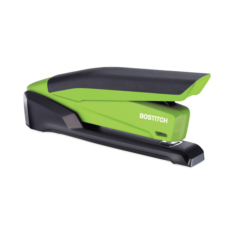 Bostitch InPower Spring-Powered Desktop Stapler, 20-Sheet Capacity, Green