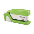 Bostitch InJoy Spring-Powered Compact Stapler, 20-Sheet Capacity, Green