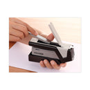 Bostitch InJoy Spring-Powered Compact Stapler, 20-Sheet Capacity, Black