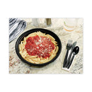 Pactiv Evergreen Meadoware Cutlery, Soup Spoon, Medium Heavy Weight, Black, 1,000/Carton