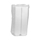 Pactiv Evergreen SmartLock Foam Hinged Lid Container, Medium, 8.75 x 4.5 x 3.13, White, 440/Carton