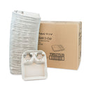 Pactiv Evergreen EarthChoice Carry-Safe Beverage Carrier, Two-Cup Carrier with Food Tray, 8 oz to 24 oz, Natural, 200/Carton