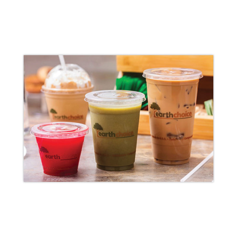 Pactiv Evergreen EarthChoice Compostable Cold Cup, 9 oz, Clear/Printed, 975/Carton