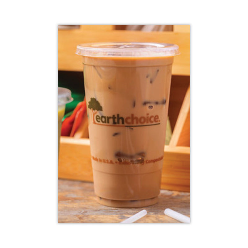 Pactiv Evergreen EarthChoice Compostable Cold Cup, 20 oz, Clear/Printed, 600/Carton
