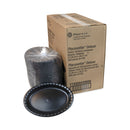 Pactiv Evergreen Placesetter Deluxe Laminated Foam Dinnerware, Oval Platter, 11.5 x 8.5, Black, 500/Carton