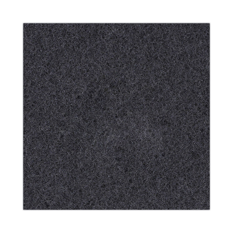 Boardwalk Stripping Floor Pads, 20" Diameter, Black, 5/Carton
